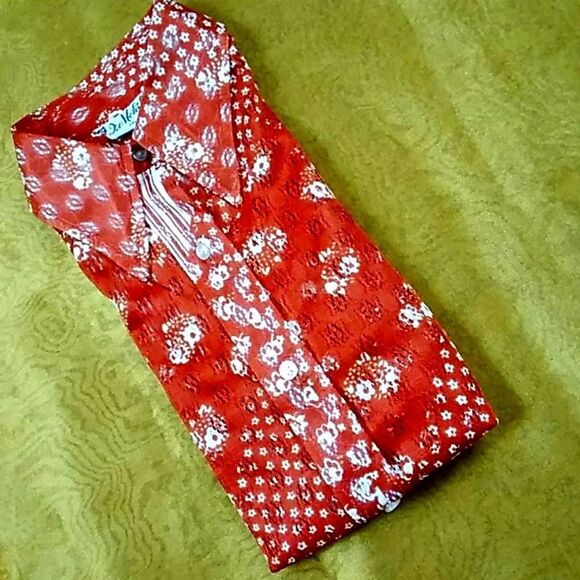 Multicolor Vintage J.Mohilet Women Blouse Size S - Picture 2 of 15